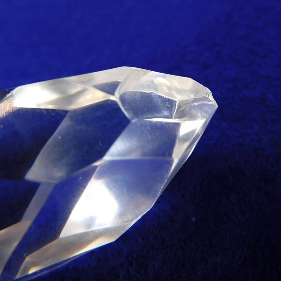 Vintage Art Deco Glass Oil & Vinegar Cruet w Ground Glass Stopper Double Spout - Picture 4 of 8